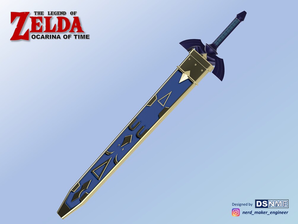 MASTER SWORD From Zelda Breath of the Wild life Size STL Files for 3D  Printing 