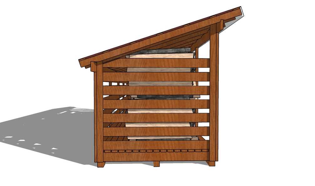 3 cord discount wood shed plans