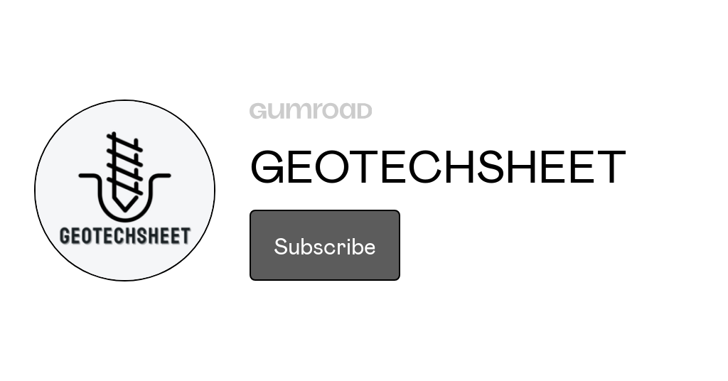 Geotechsheet