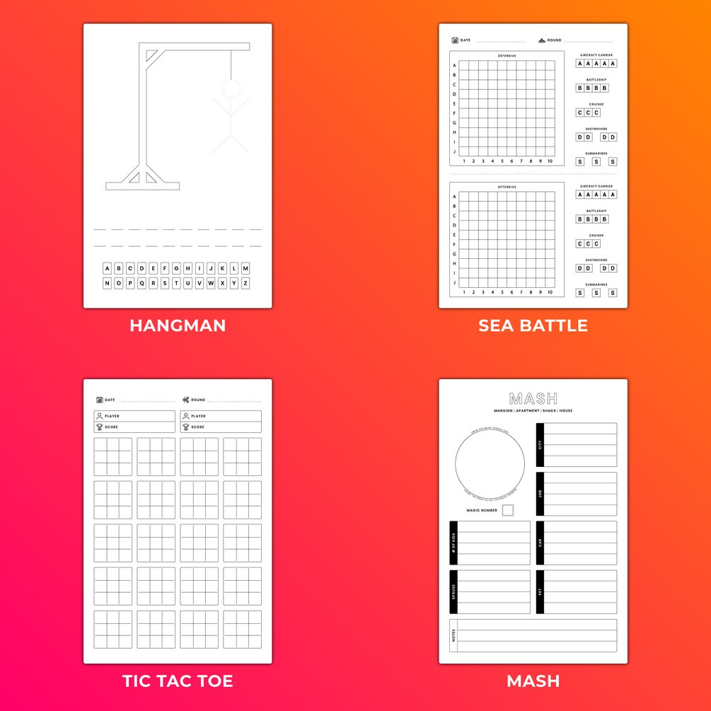 Tic Tac Toe Game Book KDP Interior