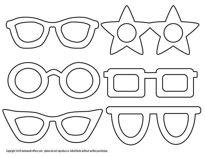 Glasses Paper Craft for Christmas * Moms and Crafters