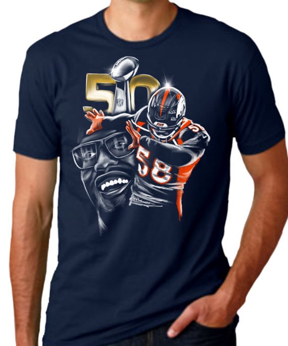 Von Miller Dab on Em Tee Shirt NFL Denver Broncos Football Super