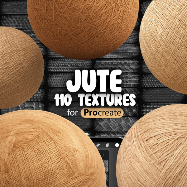 110 Procreate Jute Textures Collection by ProCreativeBreeze