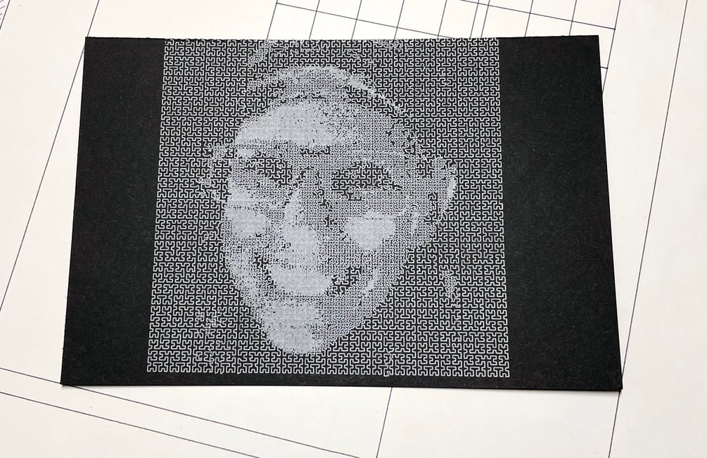 Pen plotter art for charity