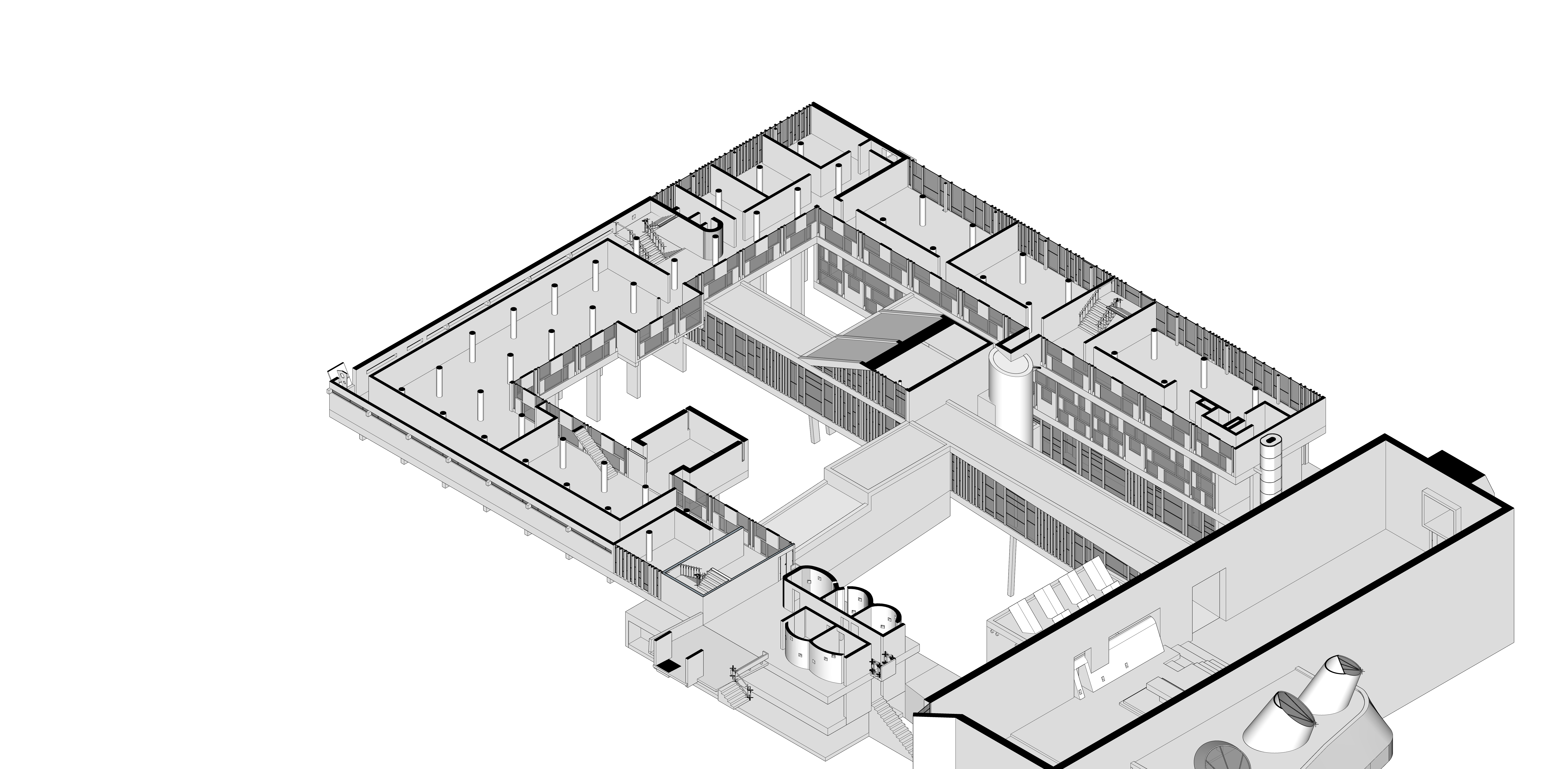 模型製作用品 Le Corbusier Couvent de la Tourette Couvent Sainte-Marie de la Tourette - Le Corbusier - World Heritage