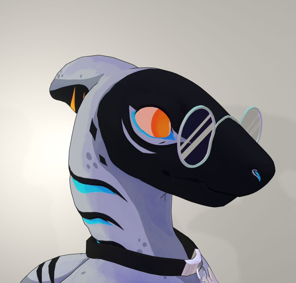 Lemon Shark Stylized Glasses//VRChat