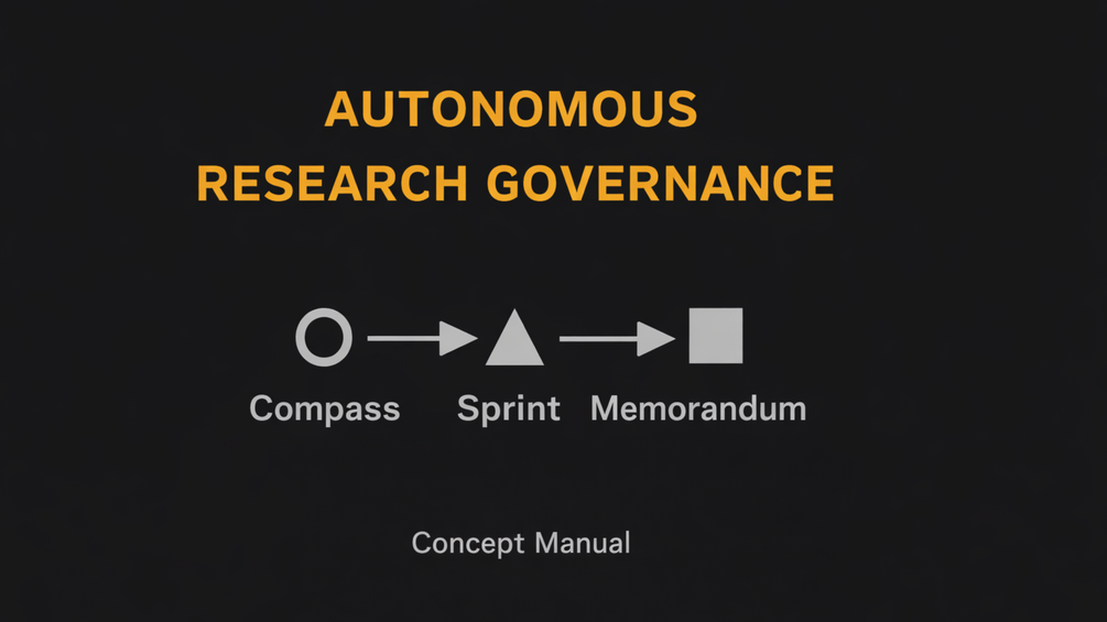 Preview of Autonomous Research Governance Concept Manual