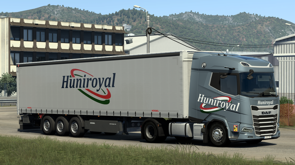 Huniroyal skin pack FOR DAF XF E6 , DAF XG 2021 , SCANIA R NG , MAN TGX E6, and Kogel dlc. ETS2 by ANGYALFOLDI
