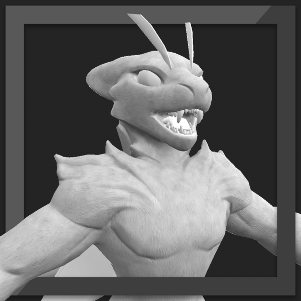 Furbrushed Tigerbee Normal, Height and Roughness Maps