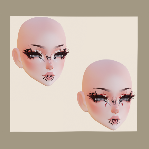 Cybercore Makeup (spiders)