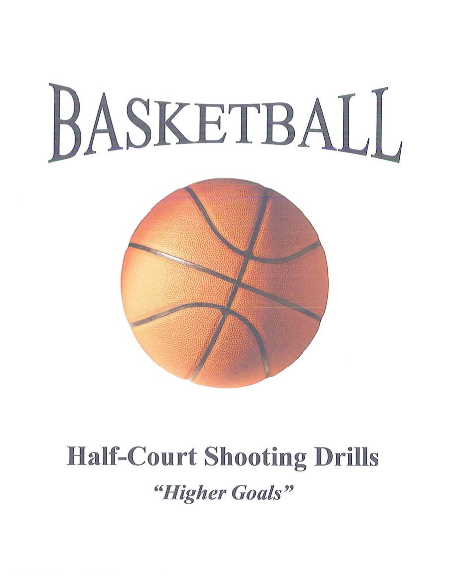 Basketball HalfCourt Shooting Drills Notebook