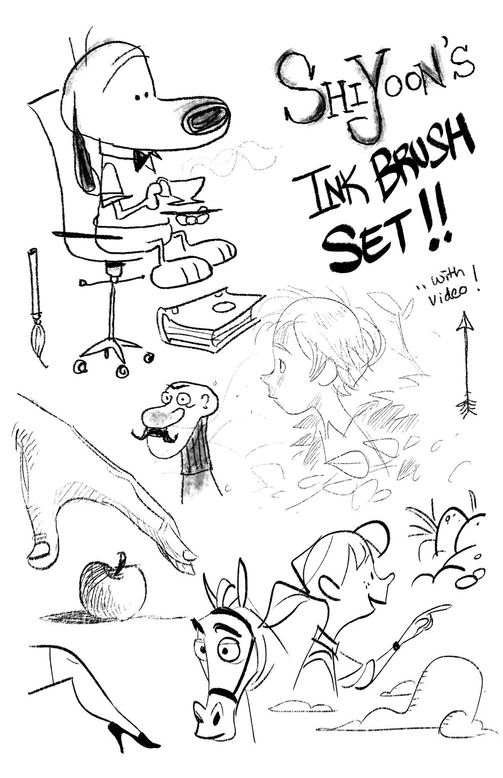 Shiyoon's Photoshop Ink Brush Set by Shiyoon Kim