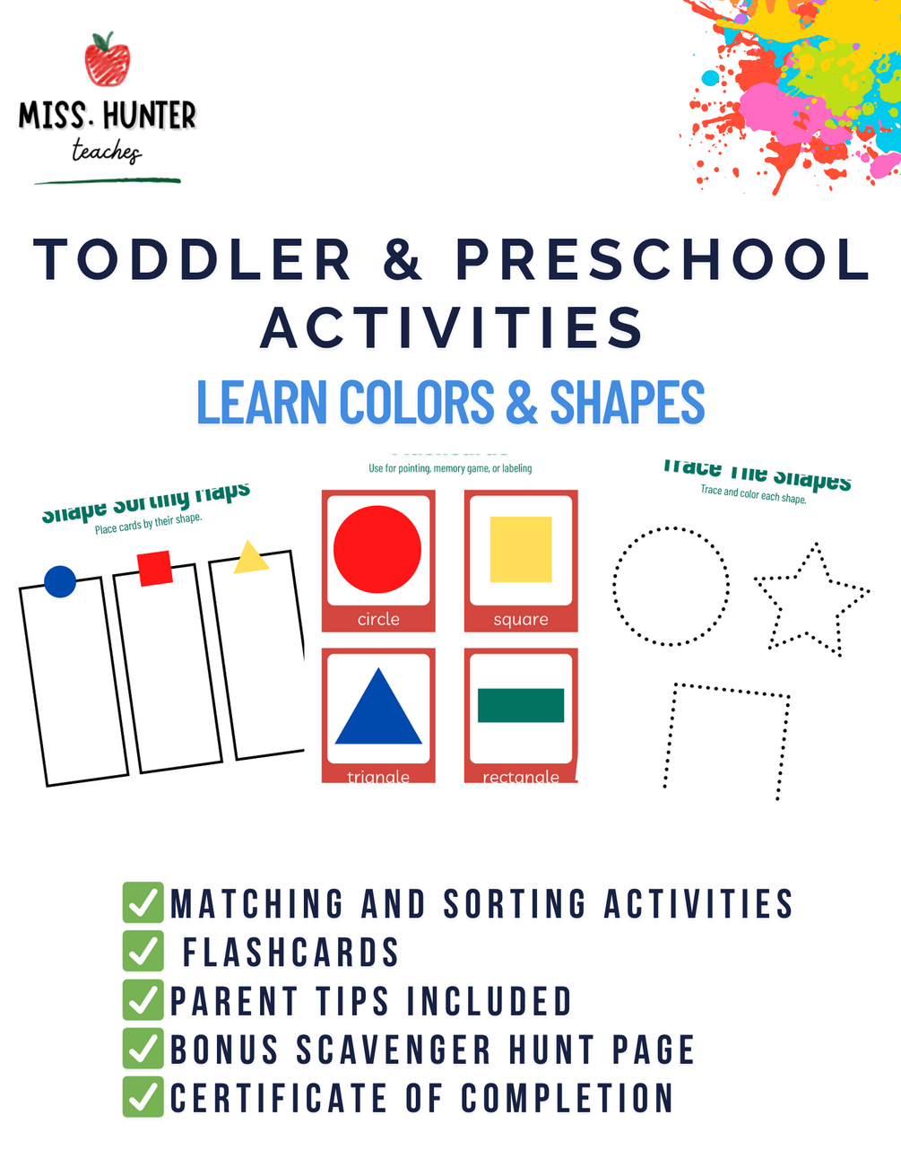 Learn Colors & Shapes: Toddler & Preschool Activities
