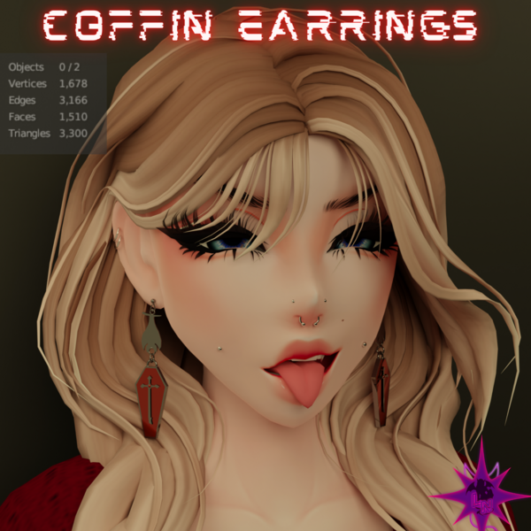 Coffin Earrings