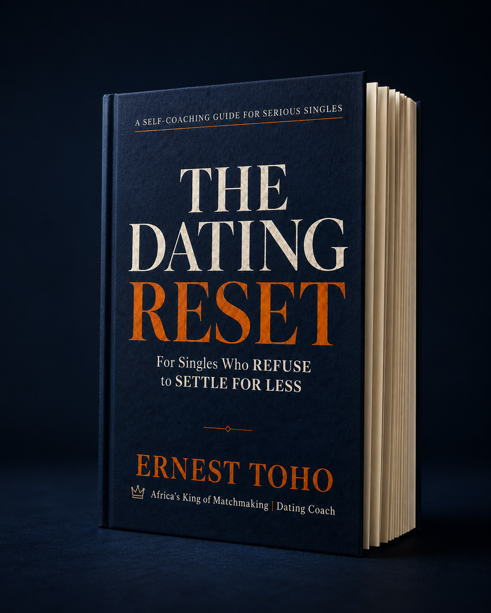 The Dating Reset hardcover, angled view