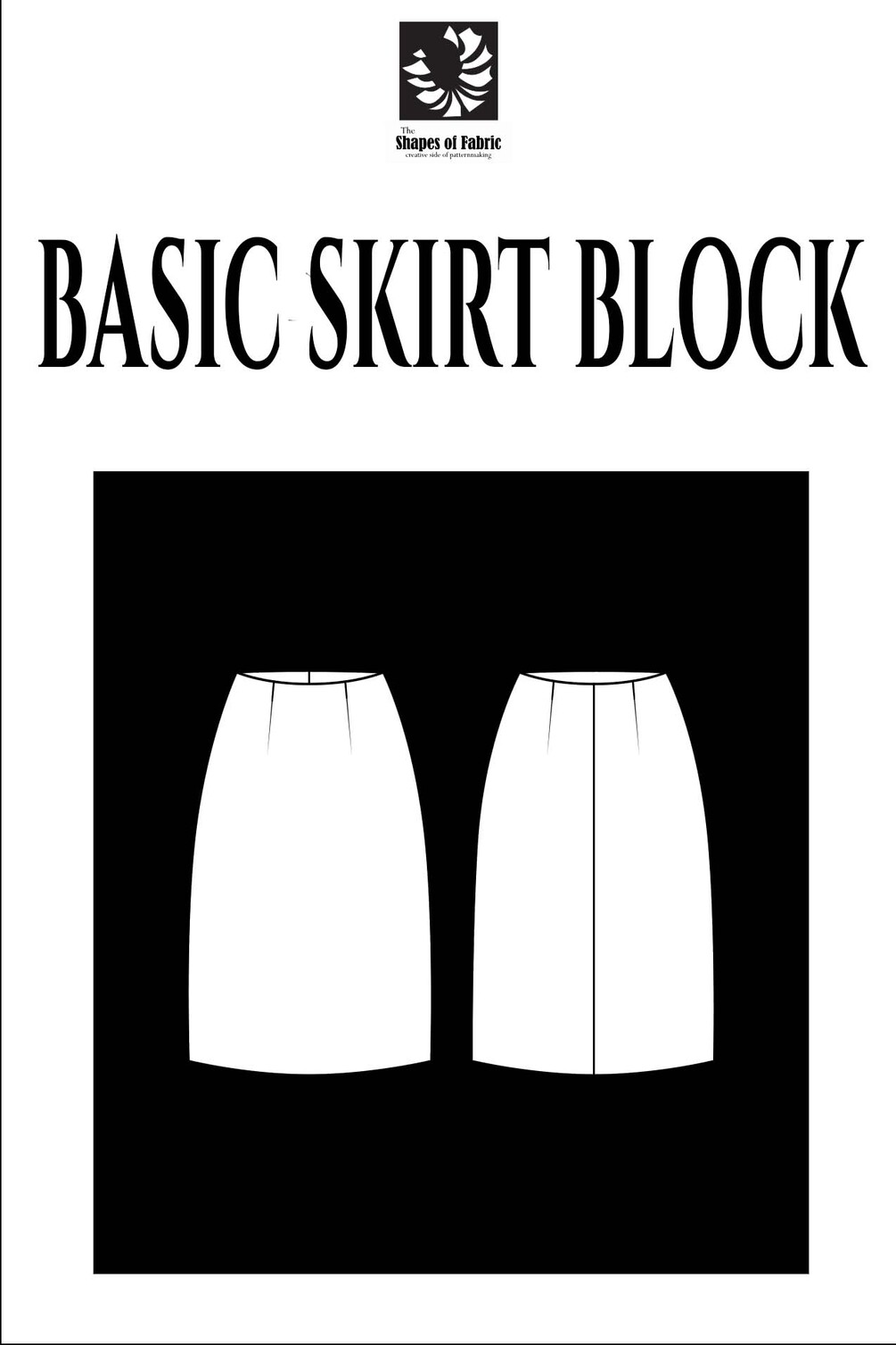 Black and 2024 white skirt block