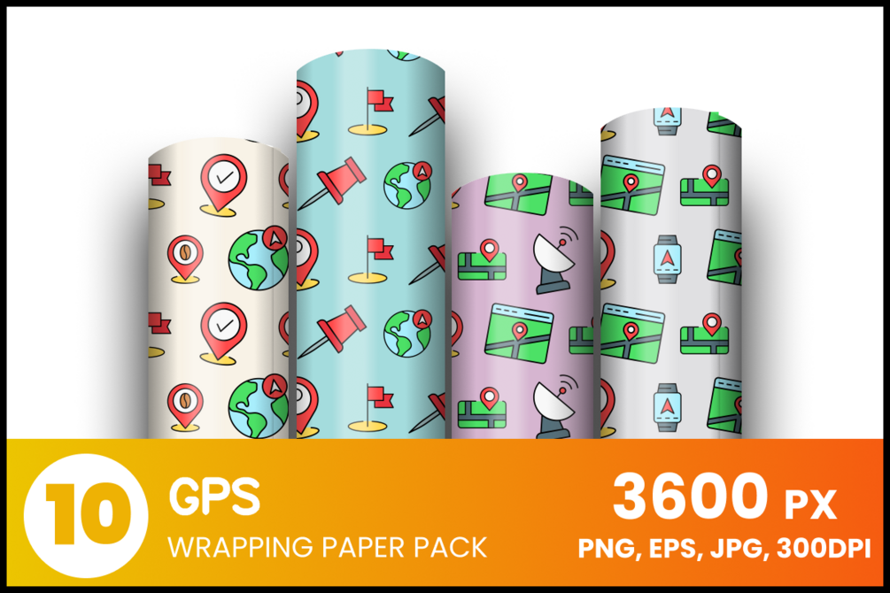GPS 10 Wrapping Paper