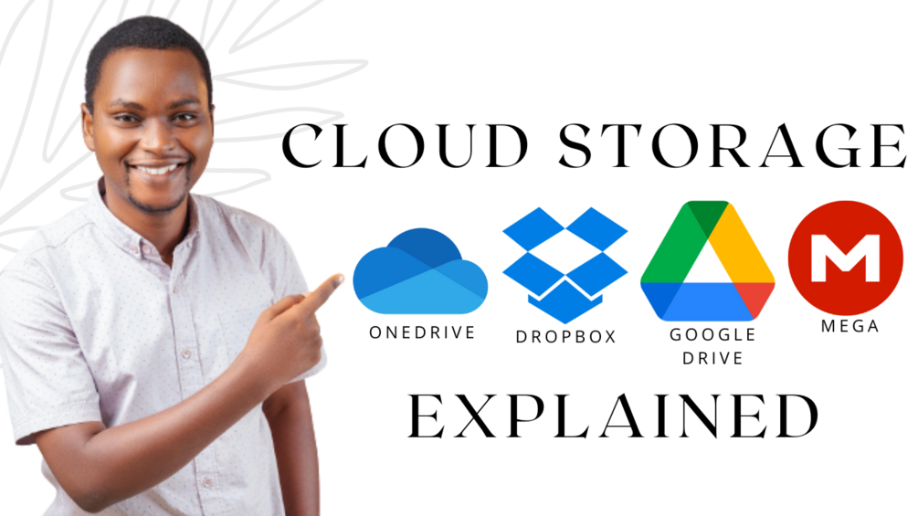 Data storage on google drive onedrive dropbox and mega explained