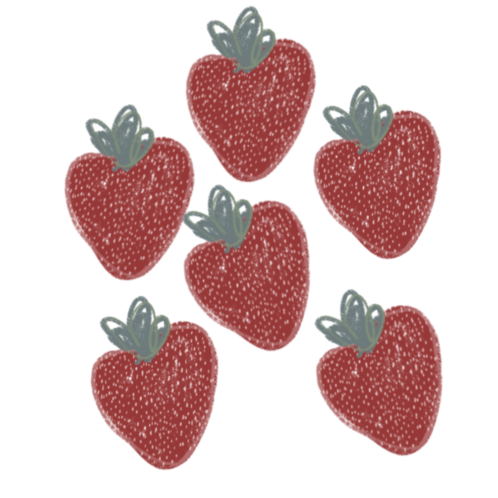 Strawberry seed Procreate Brush