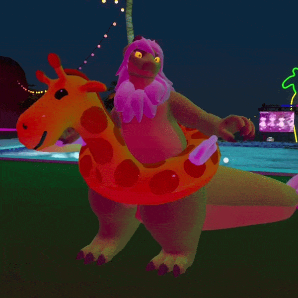 Giraffe Pool toy for VRChat
