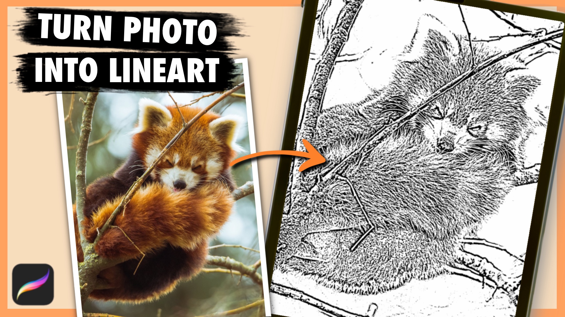 New Procreate tutorials 🎉 Turn Photo Into Lineart & Spring Card With