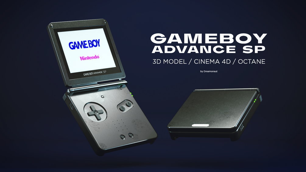 Nintendo Gameboy Advance (GBA) - 3D model by Andy Dream (@andy.dre4m)  [a0b6d1e]