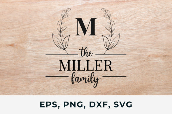 Family Monogram SVG Design