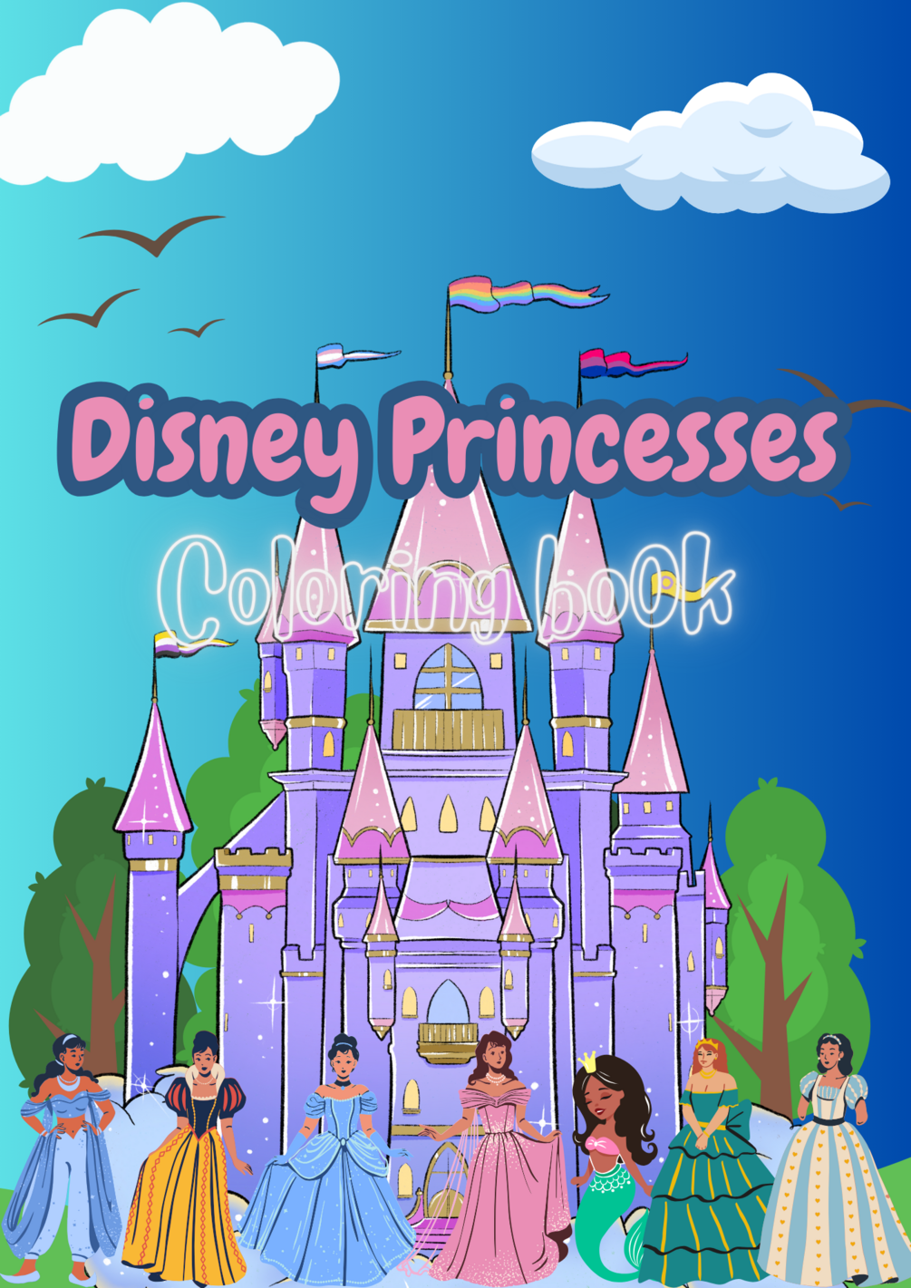 Disney Princesses Coloring Book