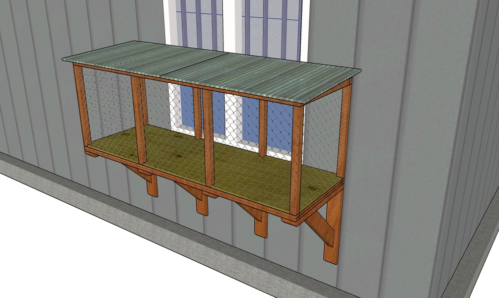 Catio window outlet box plans