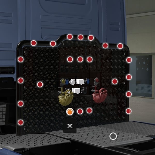 [rear exhaust tuning part] Scania NG extra holland air bar hose panel by WC007 D3SIGN