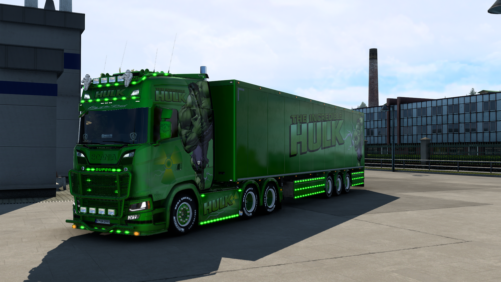 SCANIA S 2016 & Box Trailer | The Hulk by STEMOS|designs