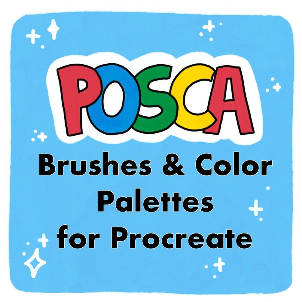 Free Procreate Posca Pack – Rishi Draws