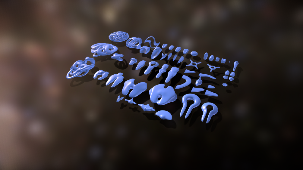 (FREE PRODUCT) Modular Bionic Spaceships Kit 3D Model