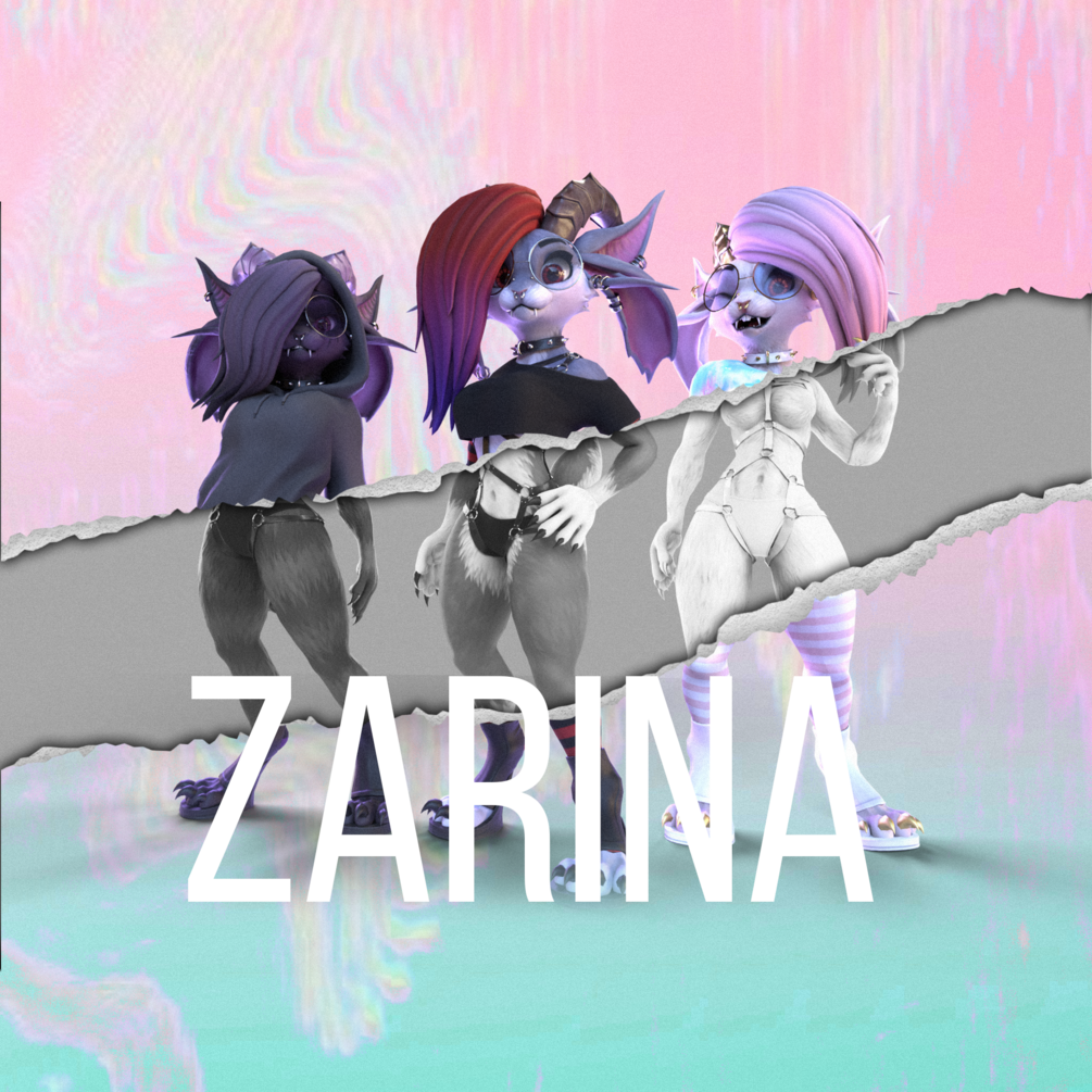 Zarina | Furry VRChat Avatar (PC + Quest, with GoGo Loco and Face tracking) by Rarikoo