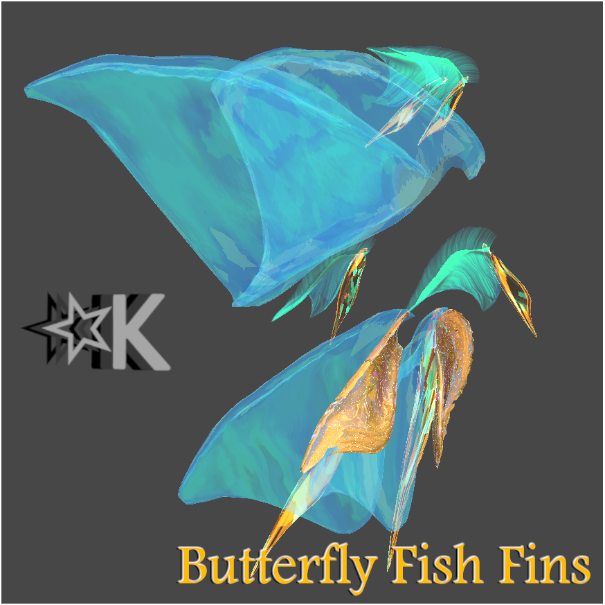 Butterfly Fish Fins 4 Piece Set COMMERCIAL AND PRIVATE USE