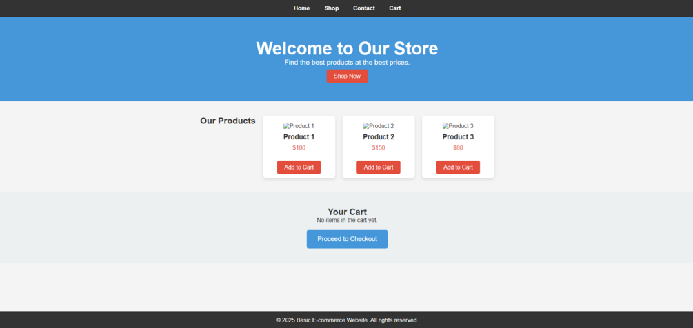 E-Commerce Website Template - Fully Responsive & Ready to Use!