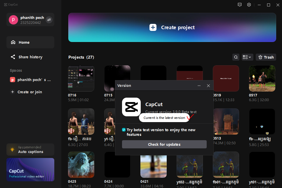 CapCut Pro PC best version (with no watermark)