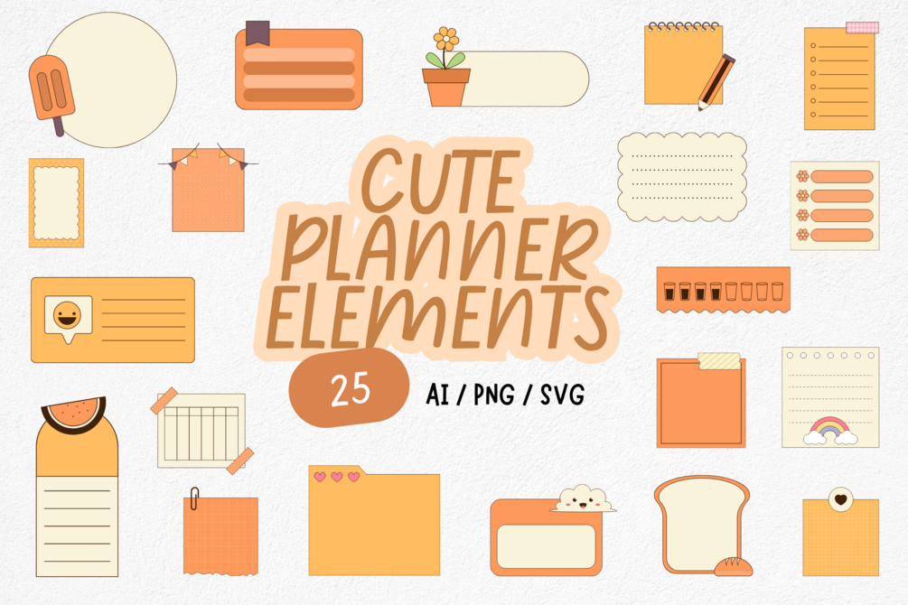 Cute Planner Elements