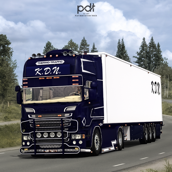 Scania R560 + Trailer "K.D.N" by PlatinumDesignTruck