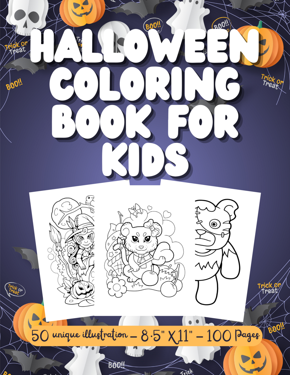 Halloween Coloring Book for Kids