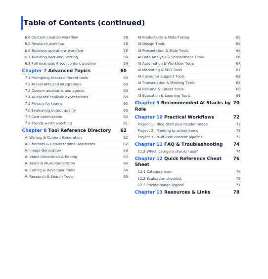 AI Tools Handbook 2026 — Complete Directory for Work, Study & Creativity preview image 8