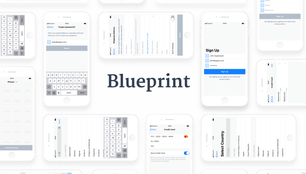 iOS Blueprint for Sketch