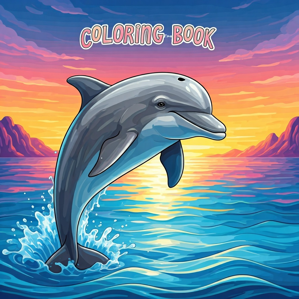 Dolphin Colouring Book