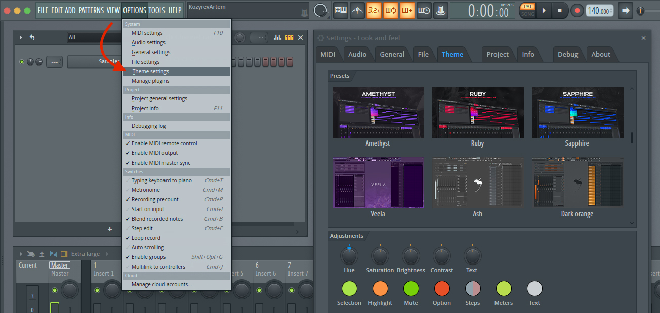 anotherxbeats Gemstone Free FL Studio Themes [FREE] screenshot