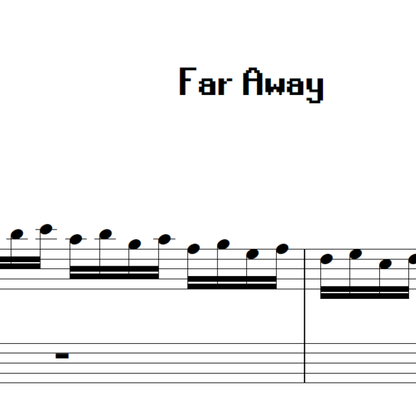 Runescape - Far Away - Piano sheet music 
