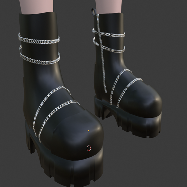 Chained Platform Boots