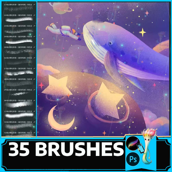 procrter brush, photoshop brushes, particles, texture, messy, rough, frosted, Procreate Texture, Procreate Brushes, Procreate Brush by best procreate brushes