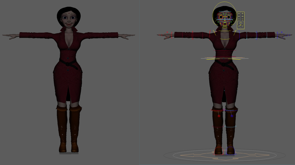 Maya Stylized Ethnic Rigs - Indian