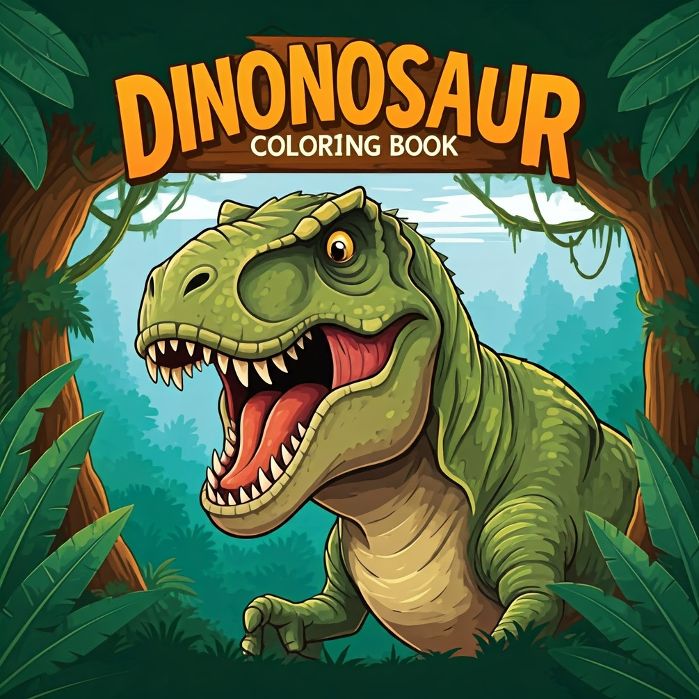 Dinosaur Colouring Book