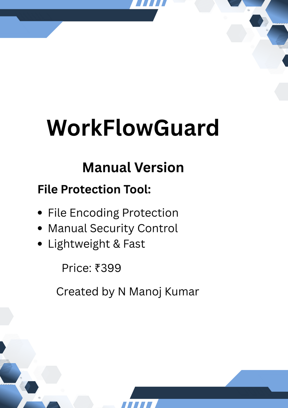WorkflowGuard Manual Version - File Protection Tool for Windows
